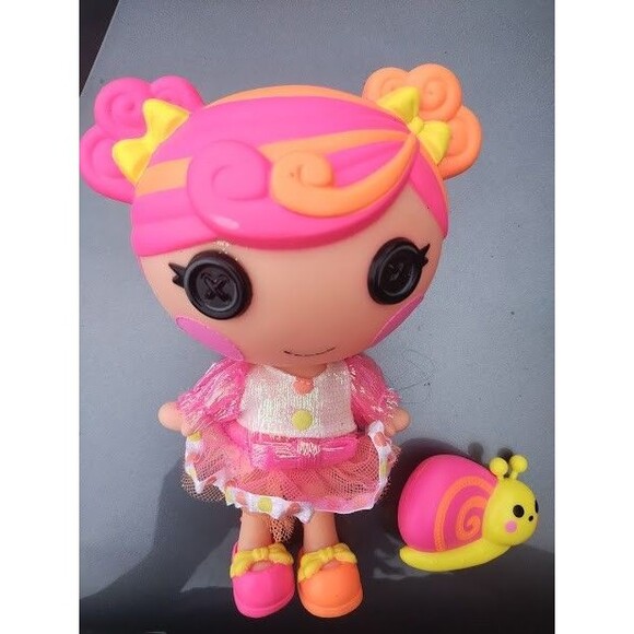 Lalaloopsy Littles Lolly Candy Ribbon Colorful Doll Toy Pink Orange Yellow Bows - Picture 4 of 10